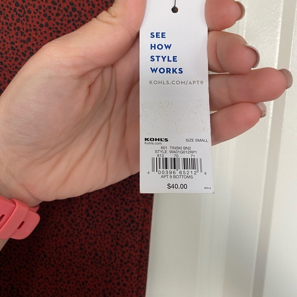 Womens Apt 9 Dress; Red w/Black Specks; Size Small; NEW WITH TAGS - NEVER WORN - Picture 6 of 6